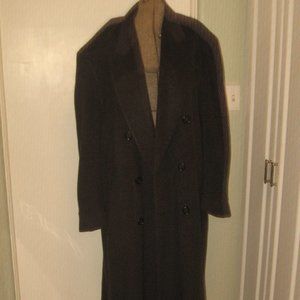 ❤️ING LORO PIANA MARCUS 100% Cashmere Gray Long Trench Overcoat Coat SZ 46
